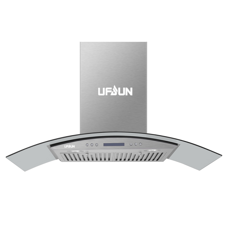 Classical Curved Glass High Quality Low Price Touch Control Kitchen Range Hood Wholesale Custom Range Hood
