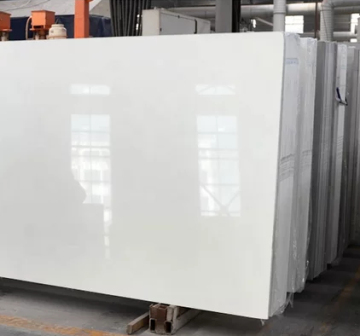 White Artificial Quartz Tiles for Hotel Kitchens and Bathrooms