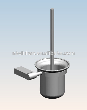 New designed bathroom accessories wall-mounted chrome plated toilet brush holder