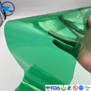 Colored soft PVC film for making bags