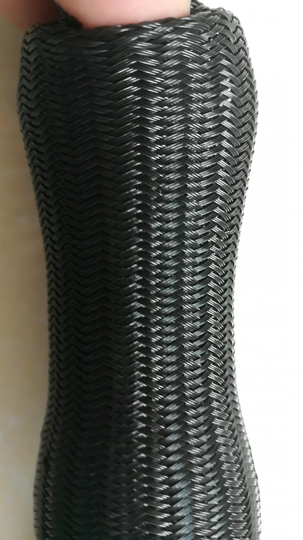 Black Soft Nylon Sleeve For Braided Cable