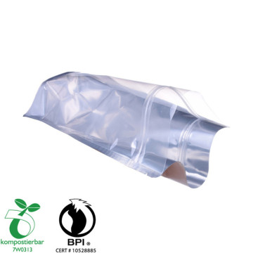 Bolsa de PLA transparente con ventana para envases de comida