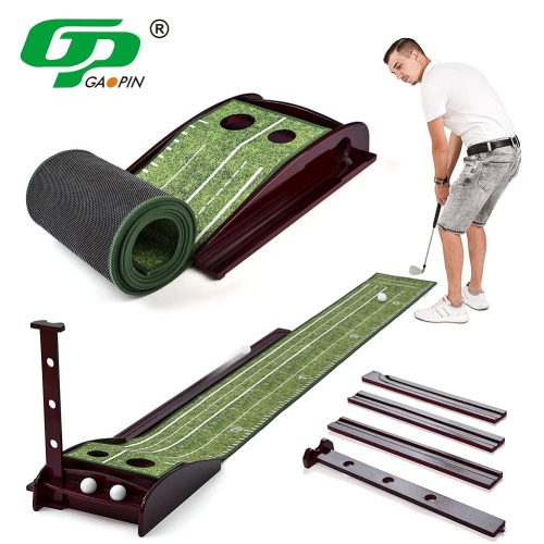 Divot Board Wood Base Deluxe Putting Mat