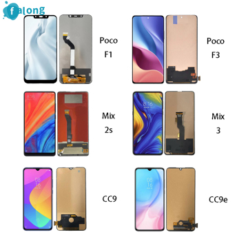LCD Touch Screens and Displays for Xiaomi Poco F1/F2/F3, Mi X1/X2/X3, M1/M2/M3, Mix 2S/Mix3, Mi CC9/CC9e/Play