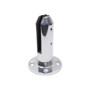 Hot Stainless Steel 316 Mirror Polished Round Base Glass Clamp Pool Construction Accessories