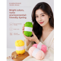 DIY Amigurumi için Toptan Çevre Dostu Yüksek Mukavemetli Pamuk Karışımlı Şantuk Boyalı İplik