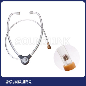 Clear plastic listen tube stethoscope