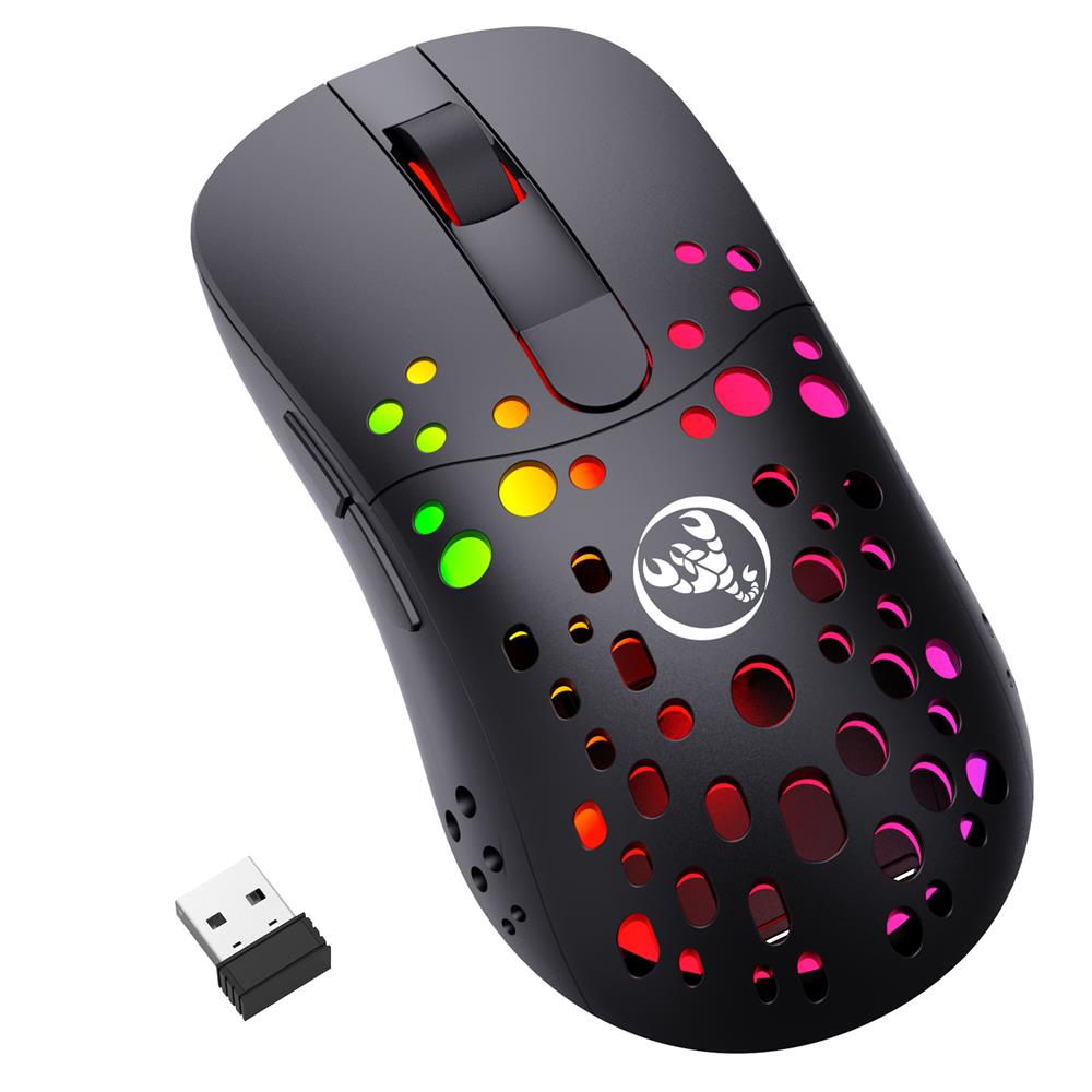 Dual Mode Gaming draadloze muis met gaten