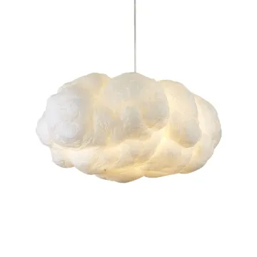 Modern White LED Cloud Shape Pendant Chandelier for Living Room Lighting