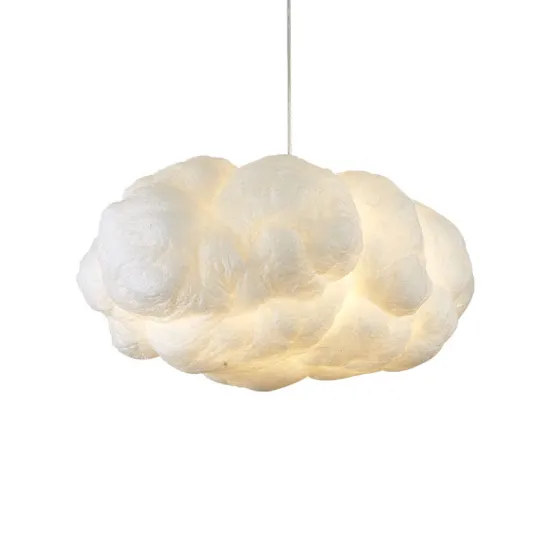 Modern White LED Cloud Shape Pendant Chandelier for Living Room Lighting