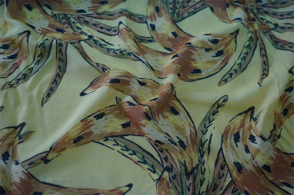 Natual Crease Mark with Slub Fabric