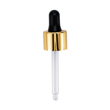 silicone teat aluminum shell glass tube medicine dropper