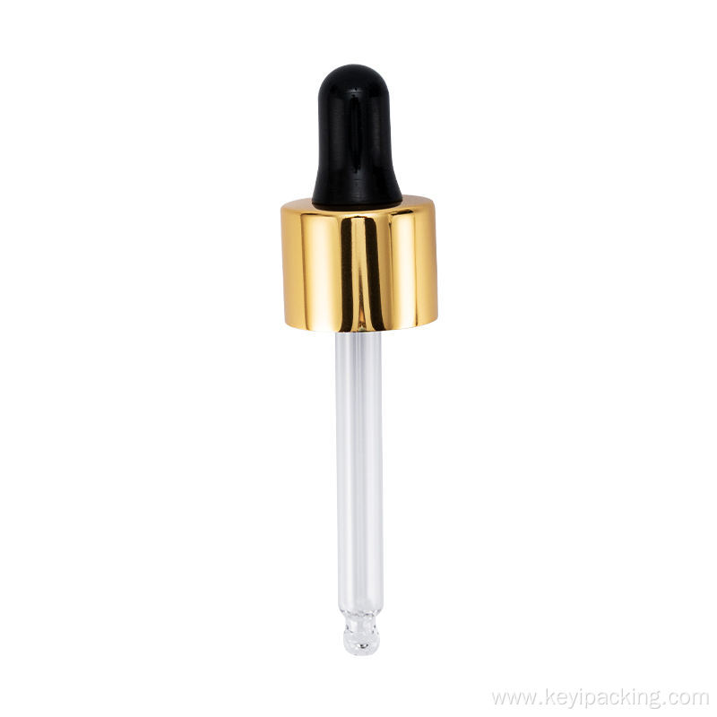 silicone teat aluminum shell glass tube medicine dropper