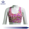 Custom Print Sublimated Crop Top Bra