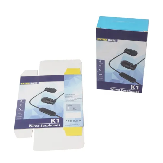 Custom Color Printed 350g Paper Card Packaging Boxes with Logo for Headphone Charging Cables