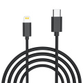 2m svart typ-C till Apple Lightning Data Cable