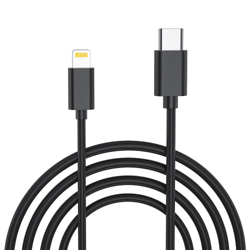 Kabel danych Black Typey-C do Lightning PD 1M