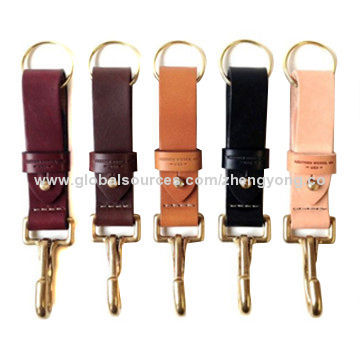 2014 Charm Leather Keychains for Gifts, OEM/ODM Services Provided