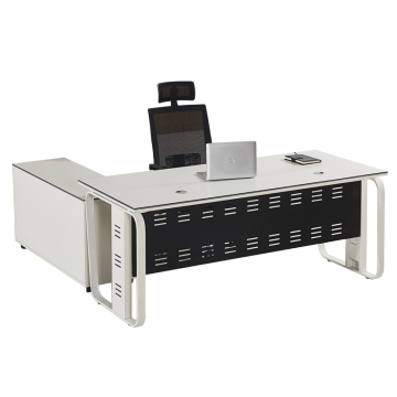 Freestanding Executive Computer Desk for Home and Business - Combination Office Furniture
