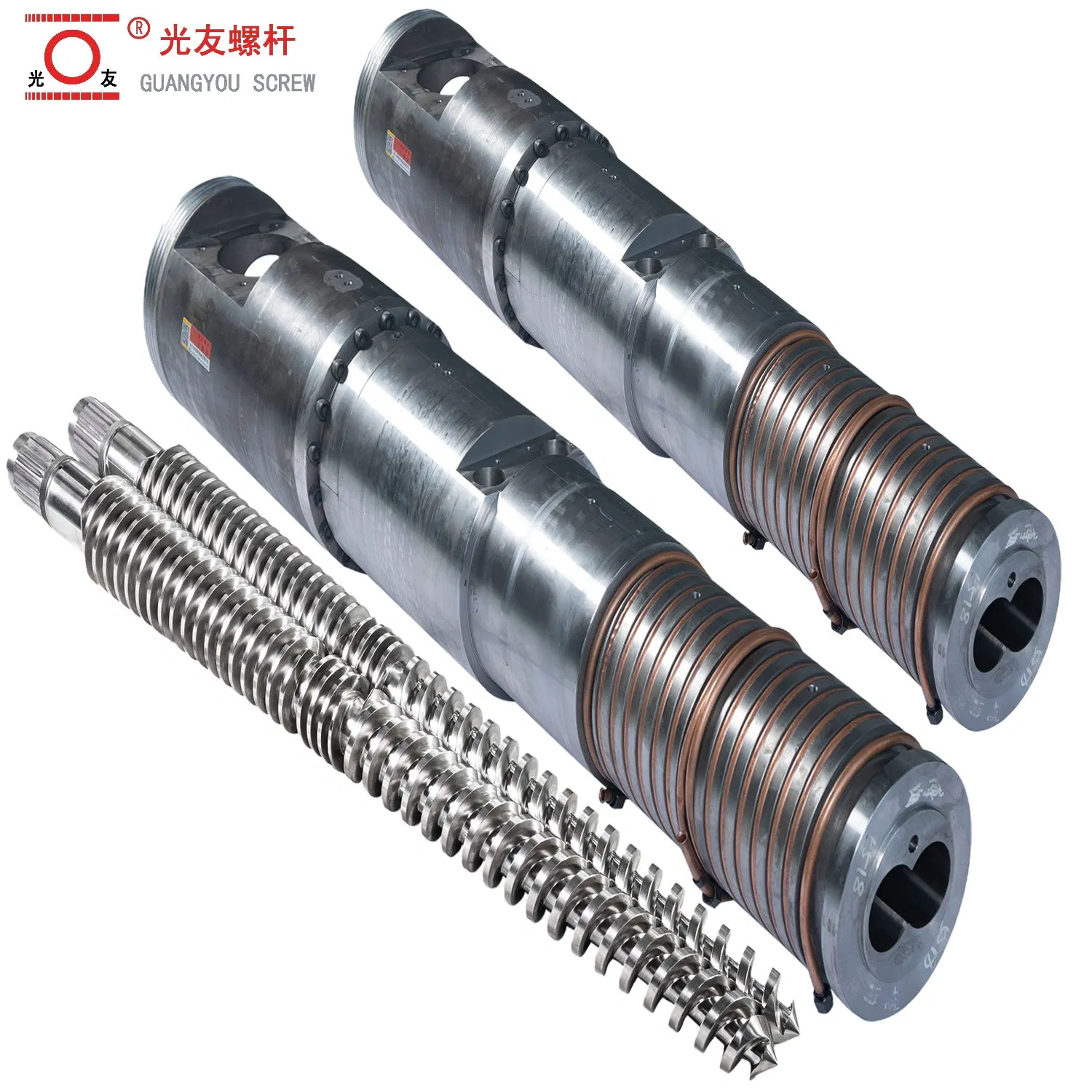 High-Efficiency Bimetallic Barrel Conical Twin Screw para sa PVC WPC Pipe at Sheet