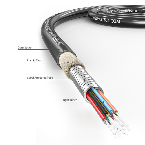 Câble fibre optique blindé de 6,0 mm 12F