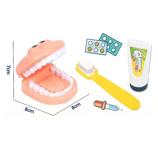 Role Play Dental Kit: Ideal Toy for Early Childhood Education and Teaching Oral Hygiene Skills to Kids