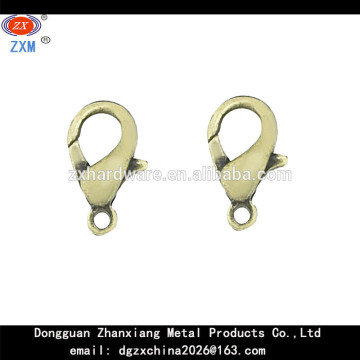 Brass Teardrop Lobster Clasp with Ring