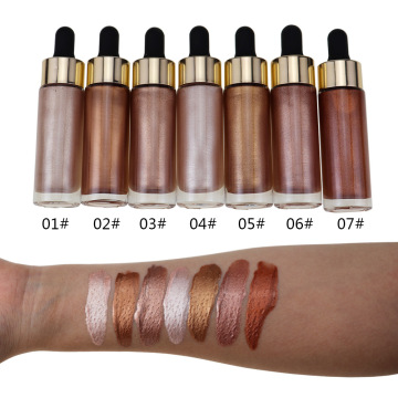 Vegan Gold Highlighter Liquid Makeup - 7 Private Label Colors