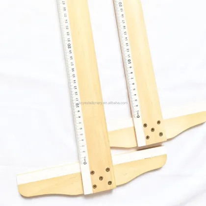 T-Square Ruler 60CM Professional Wooden Ruler for Precision Measurement