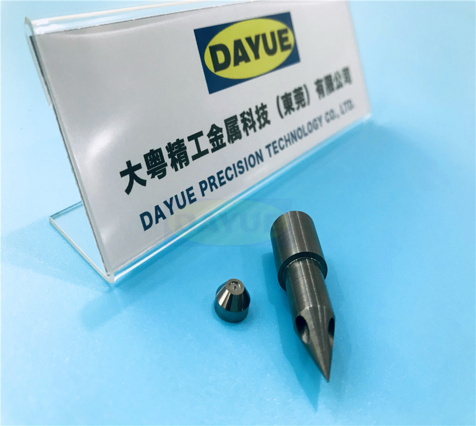 Tungsten carbide nozzle custom dispensing valve nozzle machining