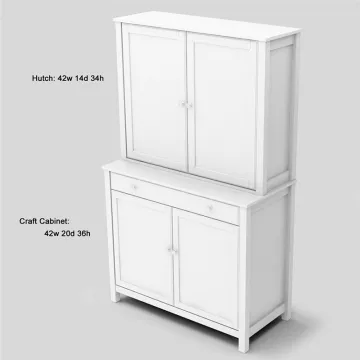 Dining Hutch Student Cabinet with Hutch