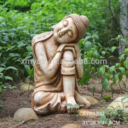 Large size decorative zen buddha garden statue for outdoor use