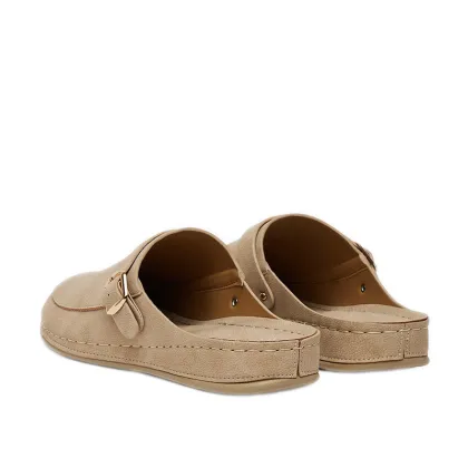 Women's Genuine Leather Flat Sandals with Birkentsock Style