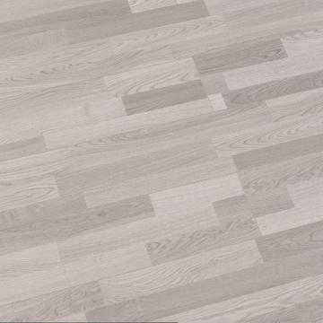 Parquet chêne contrecollé 3 plis gris cendré 3 frises