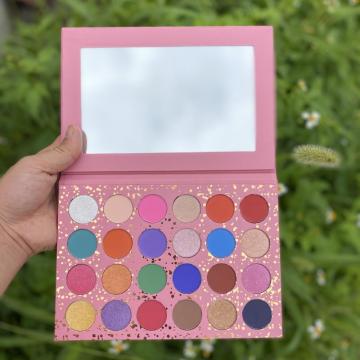 24 Farbe High Pigment Custom Lidschattenpalette mit Make -up mit Handelsmarken