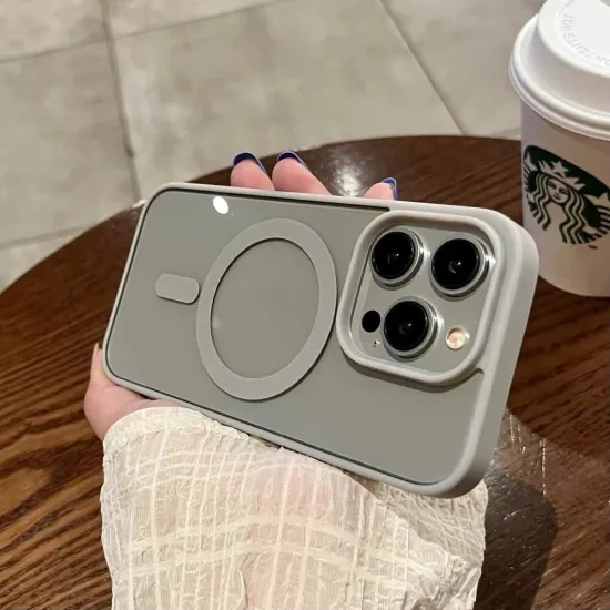 Magnetic Wireless Charging Colorful Acrylic Luxury Phone Case for iPhone 16/15/14/13/12/Mini/11/Pro/Max/XS/X/XR/7/8 Plus