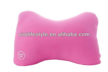 Car seat neck cushion massaging bean bag pillow