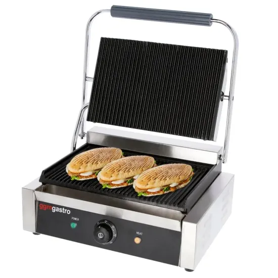 Factory Price Electric Panini Sandwich Double Head Steak Commercial Contact Grill