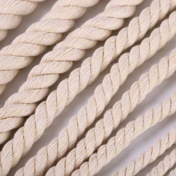 Wholesale DIY Handmade Braided 100% Natural Cotton White Macrame Cord