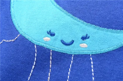 Hot Selling Cute Moon pattern Printed Enfant Nightclothes Latest Design Children Pyjamas