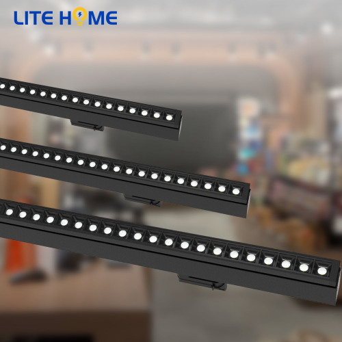 Centre commercial 4 luminaires LED de piste filaire