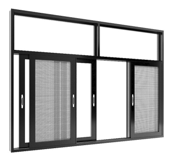 Aluminium energiezuinige dubbele beglazing geluiddichte glijdende ramen