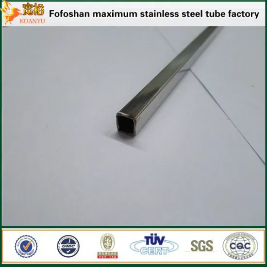 TP304 small dimensions OD 3mm stainless steel square welded tube