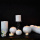 White Resin Modern Candle Holders For Decor