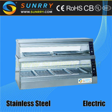 Humidity convection buffet food warmer for hot food server with 6 trays food display warmer counter with price (SUNRRY SY-WD6B)