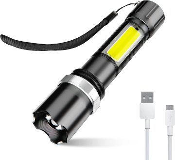 LOHAS 2023 LED Rechargeable Torch Light for Camping and Outdoor Activities