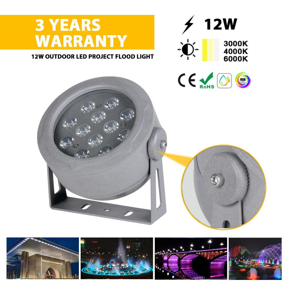 Projecteur extérieur RGB Ip65 Aluminium 12W