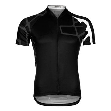 Cycling Jersey Top/ Men's Rush Short Sleeved Bike Top with Opening Zip