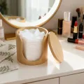 Scatola porta cosmetici in bambù per l'organizzazione del bagno