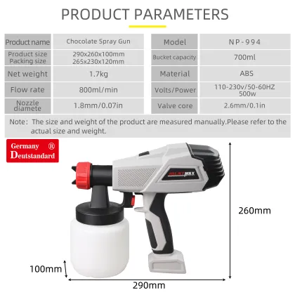 Chocolate Spray Gun DIY Baking Cake Airbrush Coloring Spray Gun